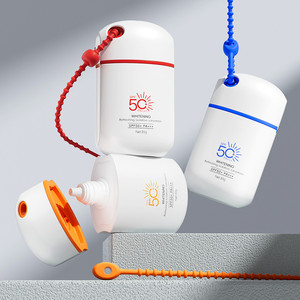 Nuevo Estilo de Botella Ovalada Blanca con Bomba Airless para Crema BB, Envase para Protector Solar de <span class=keywords><strong>30</strong></span> <span class=keywords><strong>ml</strong></span> - Product Image 3