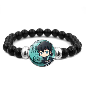 กำไลข้อมือลูกปัดลายการ์ตูนอนิเมะ 24 แบบ ขายดี ตัวละครทันจิโร่ เนซึโกะ พร้อมรูปภาพแก้ว สำหรับผู้ชาย แฟนๆอนิเมะ - Product Image 4