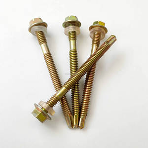 DIN7504K 14 # vis à tête hexagonale auto-perceuse vis à tête hexagonale auto-perceuse avec fixation de rondelle en PVC - Product Image 5