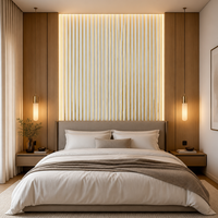 Panneau mural en PS moderne, panneau acoustique décoratif 3D, revêtement mural insonorisant pour les entreprises de décoration intérieure