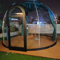 Tente dôme igloo transparente en feuille de polycarbonate dur pour terrain de jeu personnel