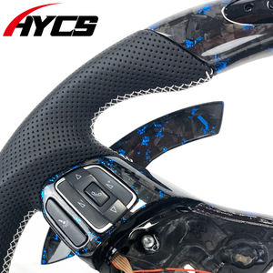 Volante de Fibra de Carbono de Alta Gama Estilo Deportivo con LED, Modelo Personalizado para Volkswagen Golf 6 <span class=keywords><strong>Polo</strong></span> <span class=keywords><strong>GTI</strong></span> GTR <span class=keywords><strong>MK6</strong></span> 6R 2008-2013 - Product Image 3