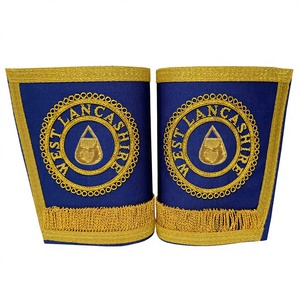 Guantelete provincial de artesanía masónica para limosnero, guanteletes de Regalia hechos a mano, guanteletes de puño, ropa de Iglesia Premium, Color personalizable - Product Image 1