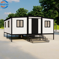 Maisons préfabriquées extensibles modernes WinFair de 20 pieds avec remorque, idéales pour les logements d'appoint / maisons d'hôtes / bureaux de jardin