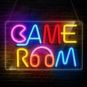 Miễn Phí Thiết Kế Tùy Chỉnh Trong Suốt Màn Hình Dẫn Ánh Sáng Ban Đêm Biểu Tượng Dấu Hiệu Silicone Cơ Thể Đèn Neon Cho Phòng Trò Chơi Xe Trang Trí - Product Image 2