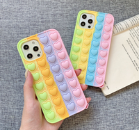 Nouvelle Arrivée 2021 Sunny – Coque de Luxe en Silicone Souple et Flexible Anti-choc et Étanche, Design Cœur Bulle, 6 Couleurs Vives – Vente Flash
