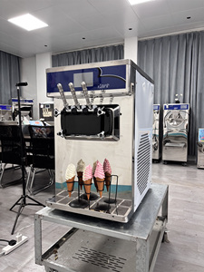 Machine à glace molle 30L/H avec pompe à air, 3 saveurs, pour cornets, machine à yogourt glacé, prix - Product Image 2