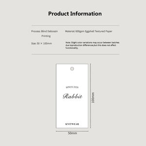 फैक्टरी कस्टम प्रिंटिंग लोगो लक्जरी स्विंग लेबल परिधान पेपर हैंग टैग कपड़ों के लिए स्ट्रिंग रस्सी के साथ - Product Image 3