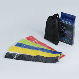 Logo personalizzato di fabbrica in lattice Yoga Loop bande di esercizio <span class=keywords><strong>con</strong></span> Fitness Theraband elastico resistenza allenamento elastico Mini Loop Band - Product Image 2