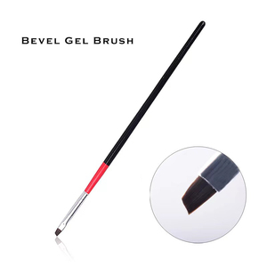 Juego de Pinceles para Decoración de Uñas, Mango de Plástico Negro, Pelo de Nailon Plano, Herramienta para Pintar, Dibujar y Delinear, para Decoración de Uñas con Acrílico y Gel, para Salón - Product Image 5