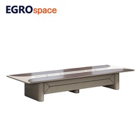 EGROspace Mobilier Commercial Moderne de Luxe Bureau Modulaire Table de Réunion en Bois pour Salle de Conseil et Conférence