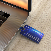 Carte de visite mémoire USB 2.0 impression couleur cadeau populaire publicité 8 Go clé USB en plastique clé USB 16 Go carte de crédit