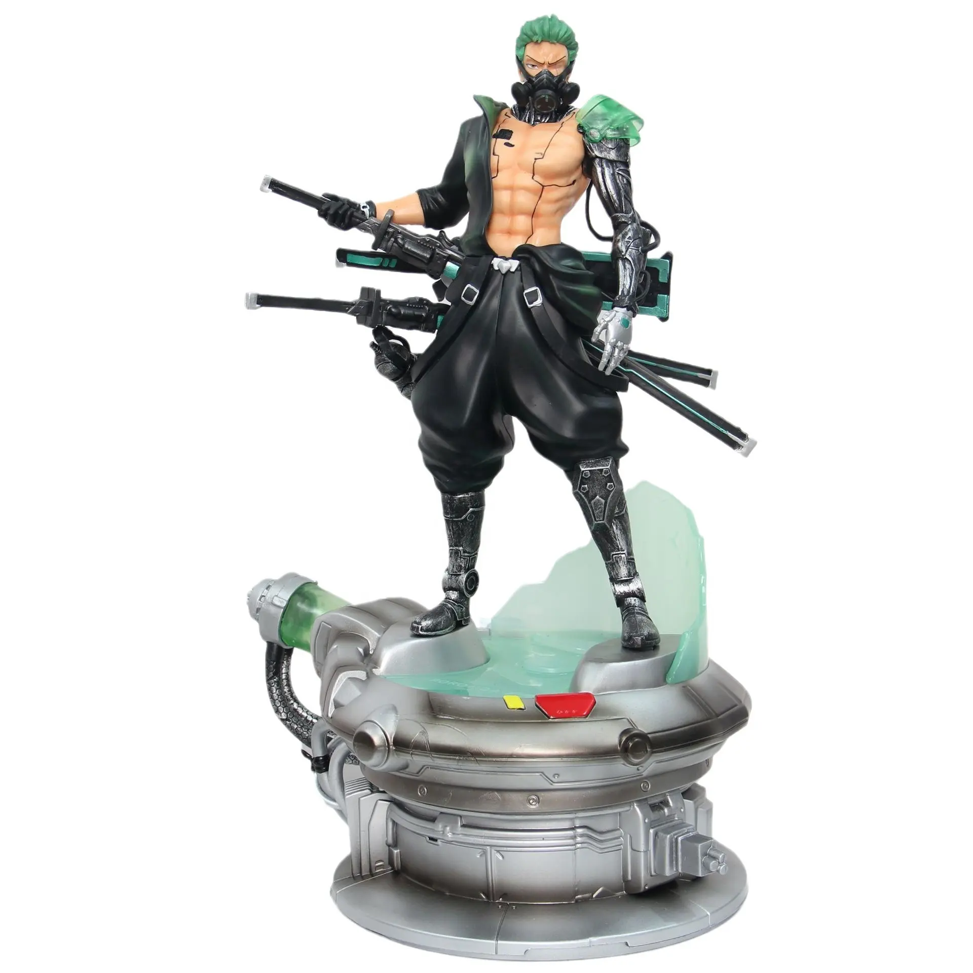 Hot wholesale selling products 41cm Anime Figure One Pieces cyberpunk zoro Can emit light Action Figures