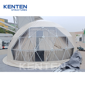 Tente dôme géodésique permanente KENTEN pour l'extérieur, tentes de camping, hôtel dôme géodésique, maison dôme préfabriquée en PVC, tentes de glamping avec salle de bain - Product Image 2
