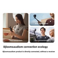 Microphone sans fil DJI Mic Mini Type-C à réduction de bruit, à clipser, pour caméra, streaming en direct, vlog, interview, enregistrement sonore