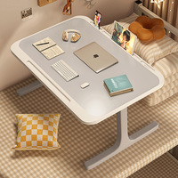 Bureau d'ordinateur portable compact en MDF pliable T-Legs Table d'étude et de salle à manger pour étudiants et bureau à domicile