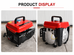 เครื่องกำเนิดไฟฟ้าเบนซินแบบพกพา 800W / 63cc เฟสเดียว / แรงดันไฟฟ้าคู่ 120V/220V / น้ำหนักเบาสำหรับการตั้งแคมป์และใช้ในบ้านกรณีฉุกเฉิน - Product Image 5