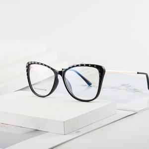 Monturas de gafas Cat Eye 87015 TR90 con protección contra la luz azul para mujer, ancho medio, lentes AC - Product Image 4