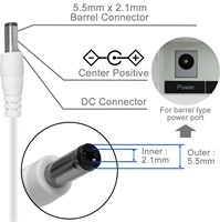 Adaptateur d'alimentation de remplacement 36W 12V 3A avec 8 connecteurs CC multi-tailles et gestion de câbles optimisée pour la maison et le bureau