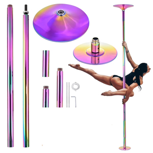 Barra de Baile Profesional de Alta Resistencia, Barra Giratoria Antideslizante Multicolor de 45 mm para Espectáculos Aéreos y Acrobáticos - Product Image 1