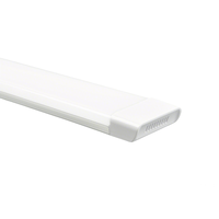 Plafonnier LED IP20 à large angle de 1,2 m avec couvercle en PC et corps en alliage d'aluminium, DLC automatique 6000K Lumière du jour