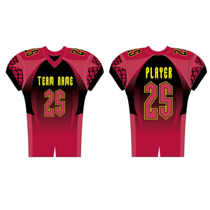 Camiseta de fútbol americano personalizada de 12 paneles, camiseta de equipo de fútbol americano al por mayor, camiseta de práctica de fútbol americano - Product Image 4