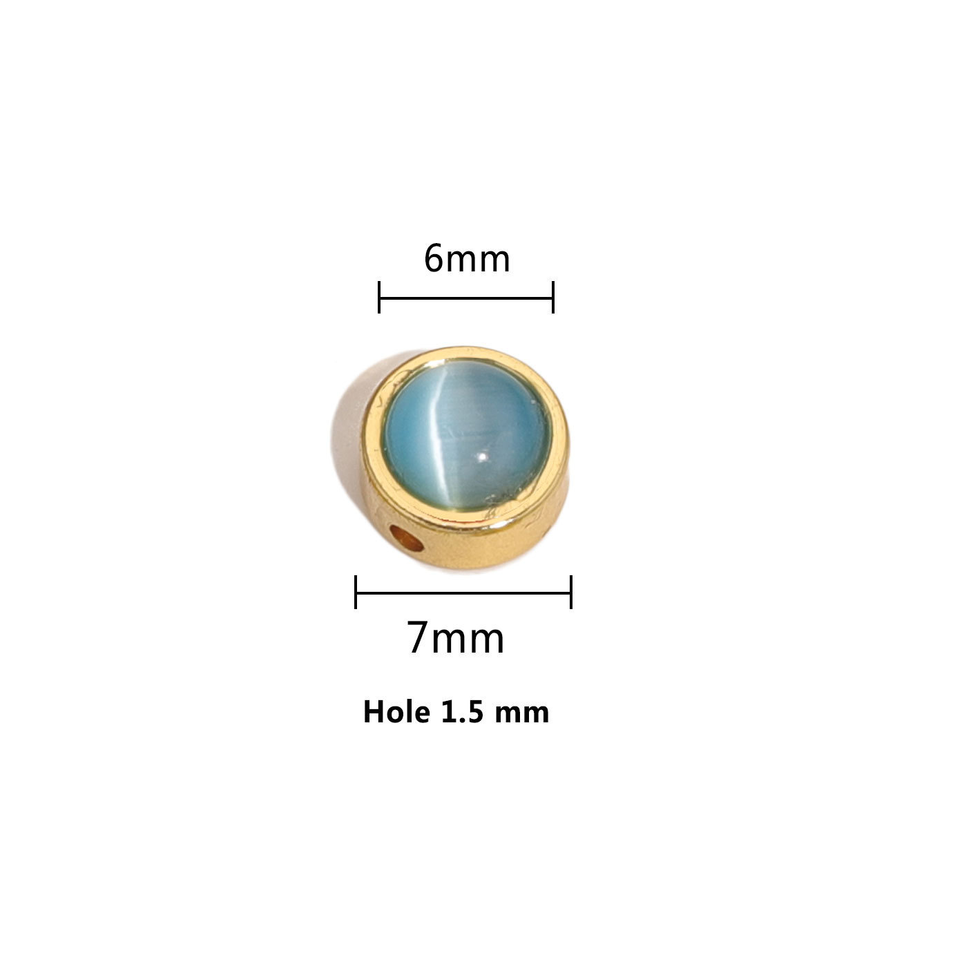 C doré-6 mm [environ 1,5 g par unité]]
