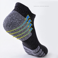 Chaussettes de sport en coton tissé de qualité supérieure pour enfants, avec logo personnalisé, pour la course et la gym, avec maintien de la cheville et coussinets.