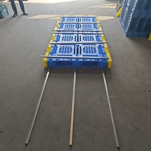 Pallet in Plastica Personalizzabile Igienico Resistente ad Acidi e Alcali 2250mmX1100mmX150mm con 6 Traverse e Piano Aperto per Acqua e Bevande - Product Image 3