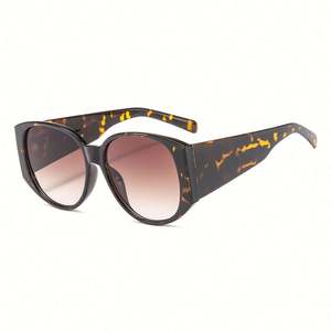 Lunettes de soleil rondes rétro pour femmes, à monture large, tendance, avec logo personnalisé, prix de gros 2019 - Product Image 5