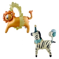 Nouveaux Ballons en Aluminium pour Enfants : Carrousel, Acrobaties, Zèbre, Clown, Lion – Jouets Gonflables pour Fêtes et Décorations d'Événements