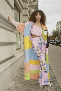 Maglioni Crop Oversize Personalizzati per Donna, Lavorati a Mano in Poliestere, per Maternità, Autunno <span class=keywords><strong>Inverno</strong></span> 2022 - Product Image 3