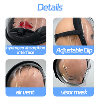 Nouveau Masque à Hydrogène Beauté 2026 avec Alimentation au Gaz et Boîtier en Plastique pour Machines d'Inhalation d'Hydrogène, Masque d'Absorption d'Hydrogène