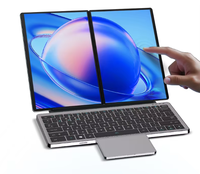 Nouvel ordinateur portable professionnel pliable 2-en-1 à double écran Intel dernière génération 13,5\" + 13,5\" avec 16 Go de DDR5, WiFi 5 et écran tactile 2,5K