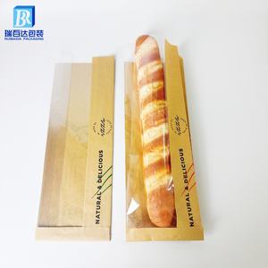 ถุงใส่ขนมปังกระดาษคราฟท์พร้อมช่องหน้าต่างด้านข้างสำหรับใส่ขนมปังปิ้งขนมปังสีน้ำตาลบรรจุภัณฑ์เบเกอรี่ - Product Image 2