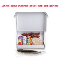 Kit de palo de incienso de limpieza sostenible, mechones de salvia blanca, romero, cedro, Juniper, flor Santo