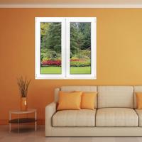 Certification CE Verre trempé Profil coulissant en PVC européen Fabricants Fenêtre à battant UPVC