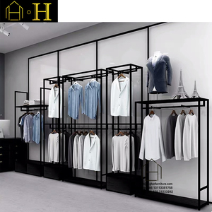 Thời Trang Kim Loại Cửa Hàng Quần Áo Trang Trí, Phong Cách Mới Hàng May Mặc Bán Lẻ Cửa Hàng Thiết Kế Hiển Thị Nội Thất Cửa Hàng Thiết Kế - Product Image 2