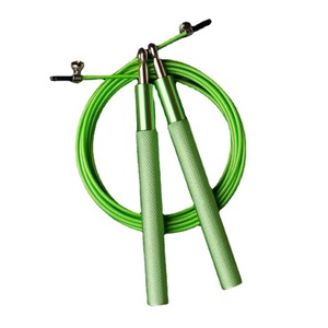 Corde à sauter de haute qualité avec roulement de 3 m, longueur réglable, poignée en aluminium et câble en acier pour le saut à la corde - Prix promotionnel - Product Image 4