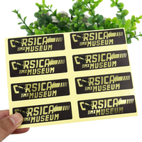 Etiquetas Autoadhesivas Luminosas de PP con Logotipo Impreso, Etiquetas de Papel de Aluminio Dorado Tg007, Sellador para Embalaje de Cascos de Motocicleta