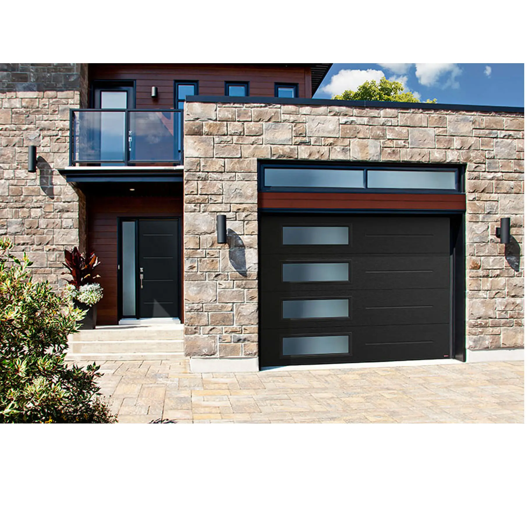 superlift wood grain insulated garage doors with pedestrian door aluminum garage doors