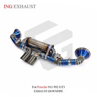 ING Échappement en titane de haute qualité, silencieux à valve, catback pour Porsche 911 992 GT3, tuyaux d'échappement Valvetronic, accessoire de voiture
