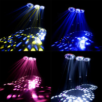 DMX LED anneau cinétique LED système de treuil RGB Disco DJ fête lumière boîte de nuit miroir disque lampes Dmx512 anneau cinétique