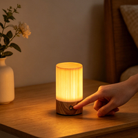 Lampe de table LED en bois style Wabi Sabi, à intensité variable par toucher, veilleuse décorative pour hôtel et maison, vente en gros