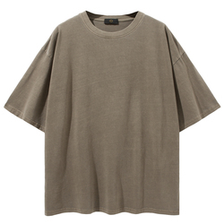 เสื้อยืดวินเทจสำหรับทุกเพศเสื้อยืดผ้าฝ้ายลายกราฟิกสีดำกรดซักได้ตามที่ต้องการสำหรับ260 GSM น้ำหนักมาก - Product Image 5