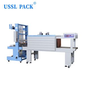 TF-6540SA + BS-5540M PVC PE Film Wärme schrumpf hülse Schneid flasche Schrumpf versiegelung maschine - Product Image 3