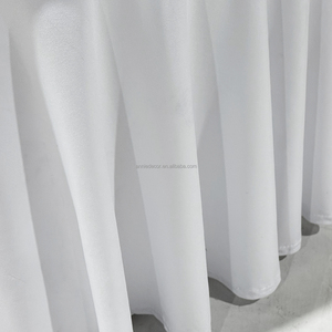 <span class=keywords><strong>Fundas</strong></span> de Silla Elásticas Modernas de Color Blanco Sólido con Dobladillo de Volantes <span class=keywords><strong>para</strong></span> Banquetes, Fiestas, Eventos, Decoración del Hogar y Bodas - Product Image 3