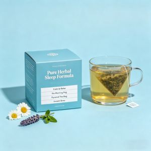 Té de Hierbas de Primera Calidad en Hojas Sueltas para Dormir, Alivio Natural del <span class=keywords><strong>Insomnio</strong></span> con Manzanilla y Lavanda, Sin Aditivos - Product Image 1