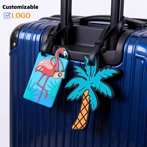 Nouveauté : Ensemble porte-passeport et étiquette de bagage en PVC et cuir avec logo personnalisé pour les voyages et les cadeaux d'entreprise - Product Image 1