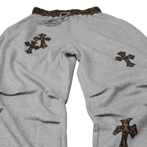 Customisable Casual Streetwear Pants DTF Designs Men's <b>Trousers</b> Flat Embroidery Straight Leg Jogger Pants Adjustable Hem - Product Image 4